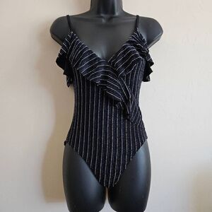 Zara Trafaluc Cold Shoulder Bodysuit